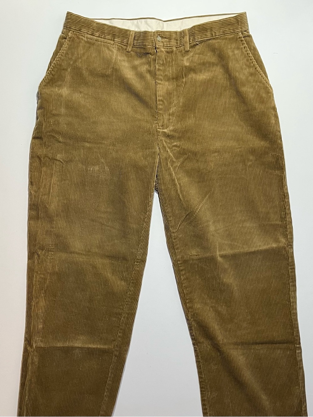 Polo Ralph Lauren Khaki Wide Wale Corduroy Relaxed Straight Leg Pants, 36x30